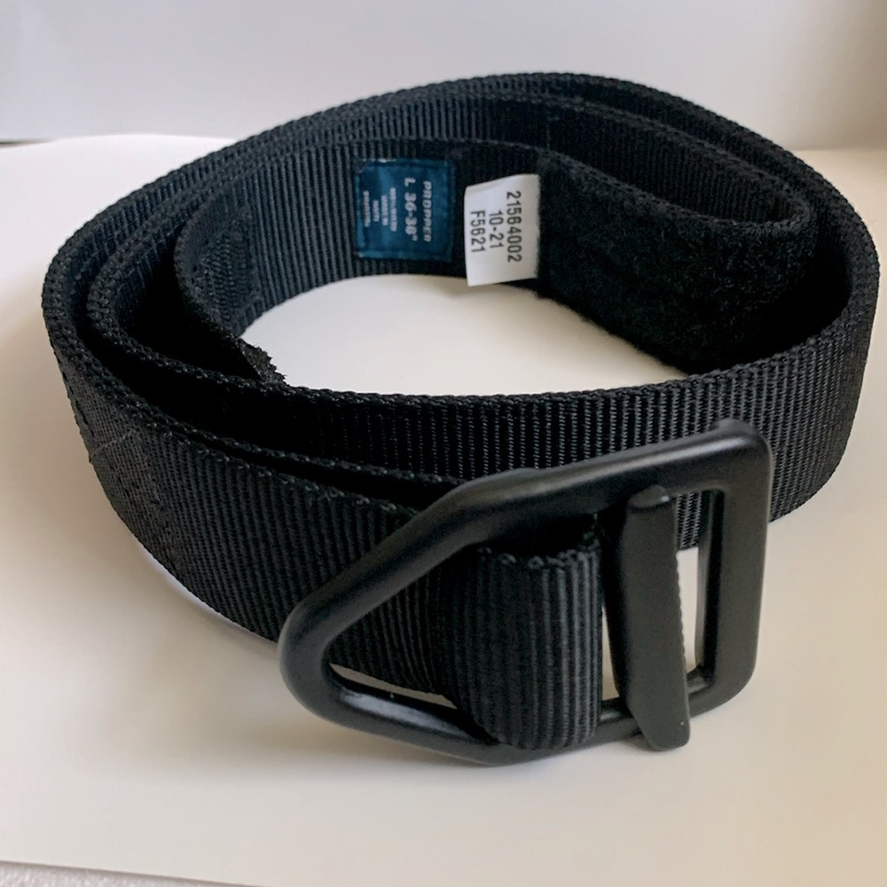 Propper Tactical Black Nylon Belt with Matte Black Buckle